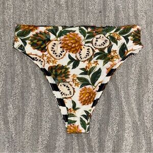 Farm Rio Biriba Hot Pants Bikini Swim Bottoms Floral Boho Preppy Women’s Size XL